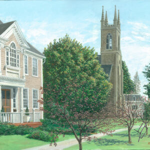 Main Street at Church Hill Road - Original Canvas