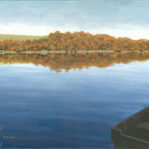Rowboats on Taunton Lake - Original Canvas