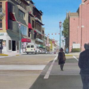 Saint Mary's Cathedral in Chinatown - Original Canvas