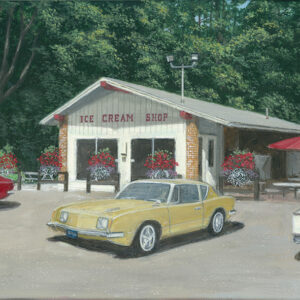 The Ice Cream Shop - Original Canvas