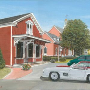 Town Hall and Store - Original Canvas